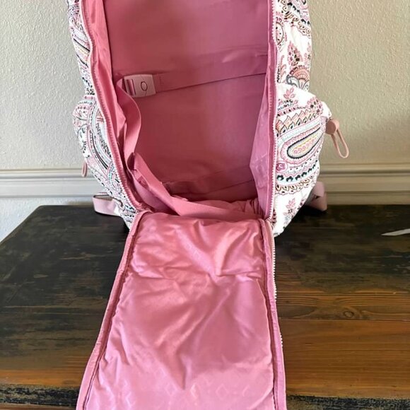 Vera Bradley Featherweight Travel Backpack in Sand Paisley - Picture 8 of 8